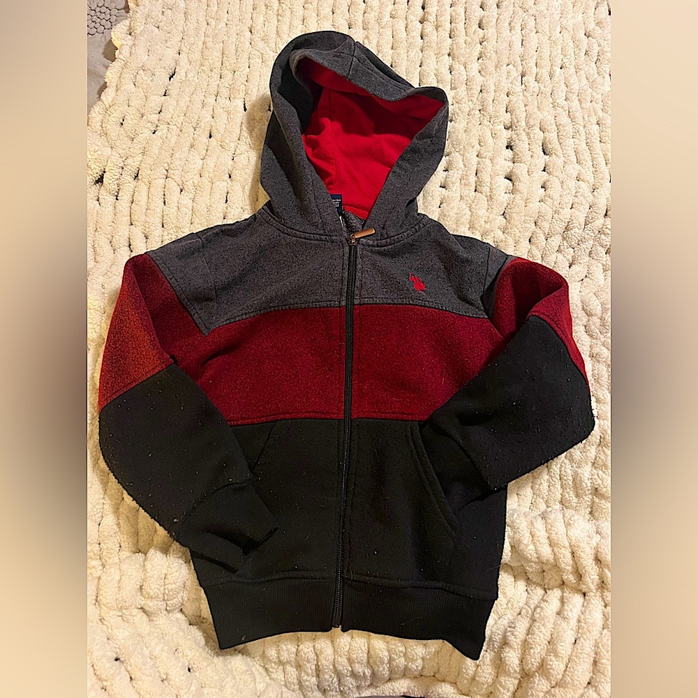 5/6T Boys U.S. Polo Assn. Zipper Jacket